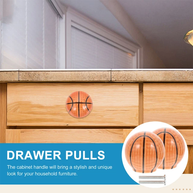 4 Pcs Cabinet Handle Basketball Cartoon Cabinet Door Cabinet Knobs Shoebox 4