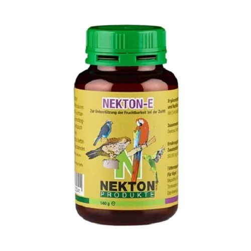 NEKTON E vitamina E x favorire la fertilità e lo svezzamento x tutti gli uccelli