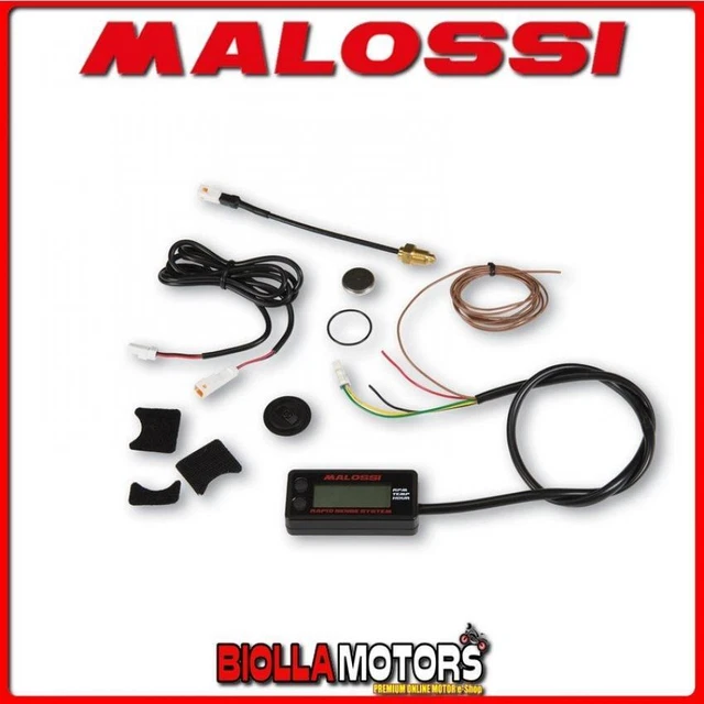 Runleader Misuratore Digitale LED Di Temperatura Motore E Volt Batteria – Avviso Programmabile, Alimentazione 12V Per Moto, ATV, Fuoribordo, Generatore