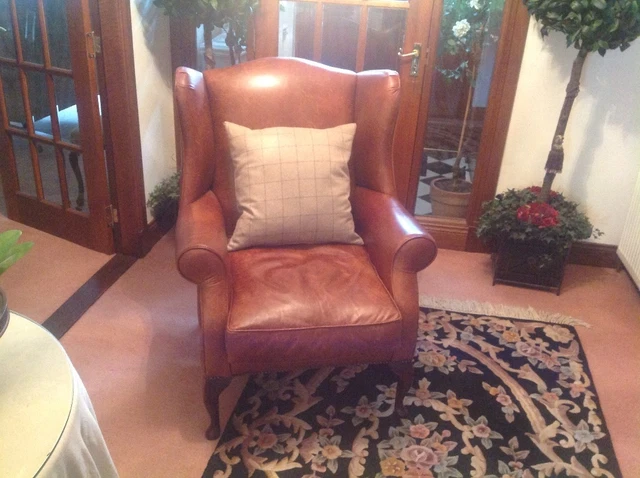 LAURA ASHLEY DENBIGH leather chair PicClick UK