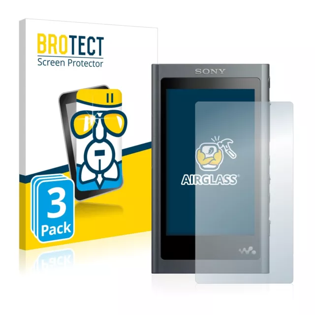 3x Flexible Protection Ecran Verre Film Protecteur pour Sony Walkman A50 Robuste