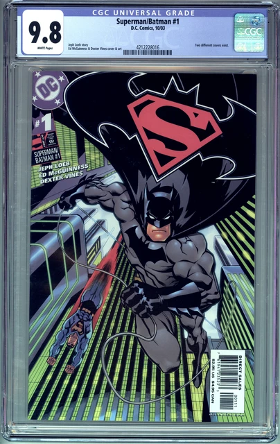 Superman Batman #1 (2003 Dc) Cgc 9.8 Nm/M Batman Cover