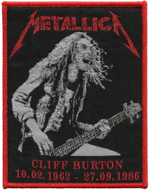 Metallica Band Cliff Burton patch t-shirts, Jeans Iron on Clothing Woven Badge