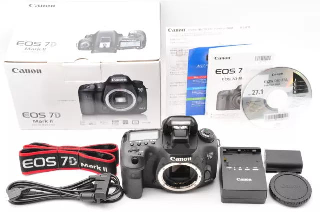 [Near Mint] Canon EOS 7D Mark II 20.2MP Digital SLR Camera Black Body w/ Box #41