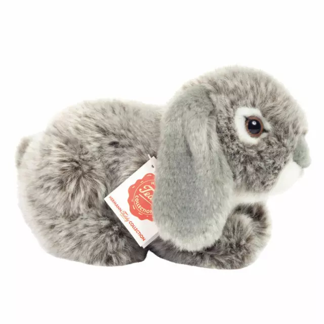 Teddy Hermann Widderkaninchen Kuscheltier Stofftier Plüschtier Hase Grau 18 cm