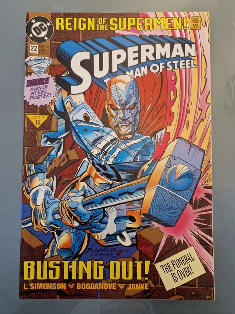 DC Comics - Superman The Man of Steel #22 - June 1993 - VFN - B&B