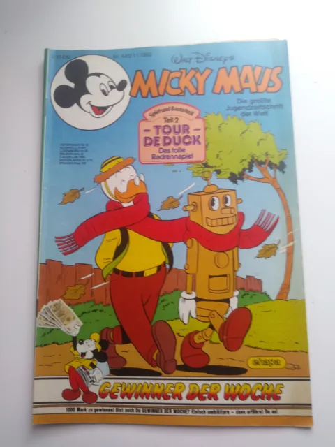 Micky Maus Heft Nr. 44 von 1982 mit Beilage + Schnipp