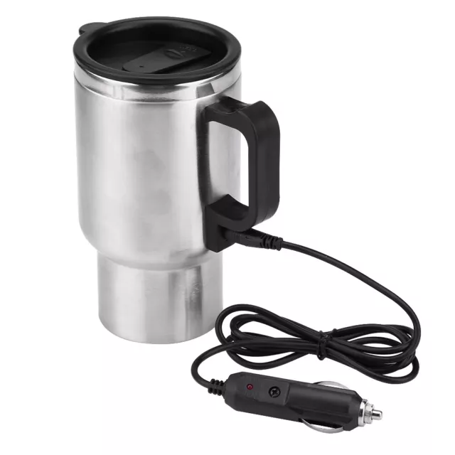 Tasse De Voyage Chauffante En Acier Inoxydable 12V 450ml Café Thé Tasse De