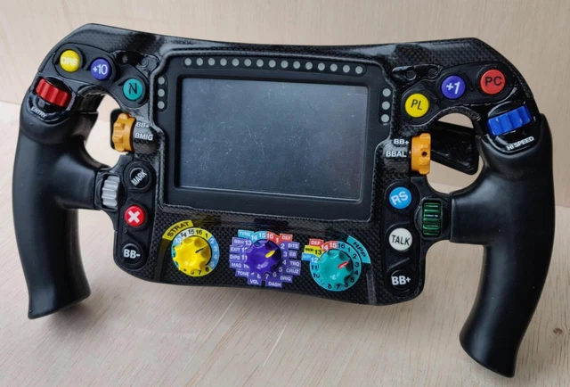 F1 1:1 Volante in scala F1 stampato in 3D Sim Racing completamente funzionante la maggior parte delle ruote