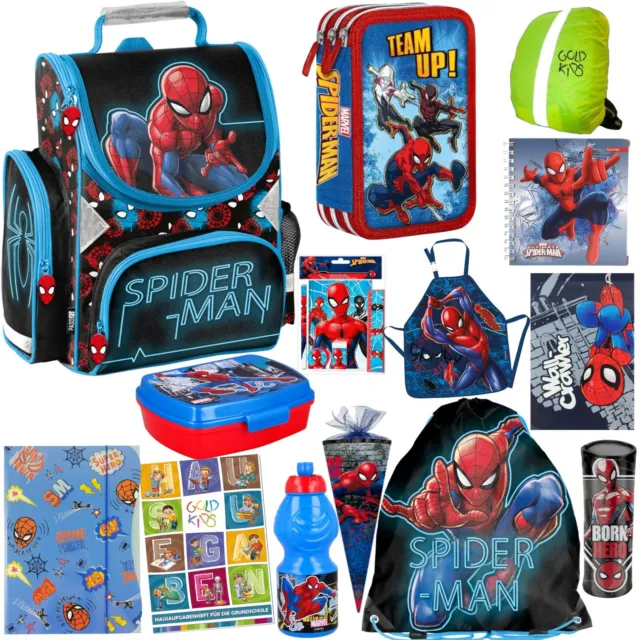 Spiderman Marvel Schulranzen Set XXL 14er Ranzen Federmappe Aufgabenheft