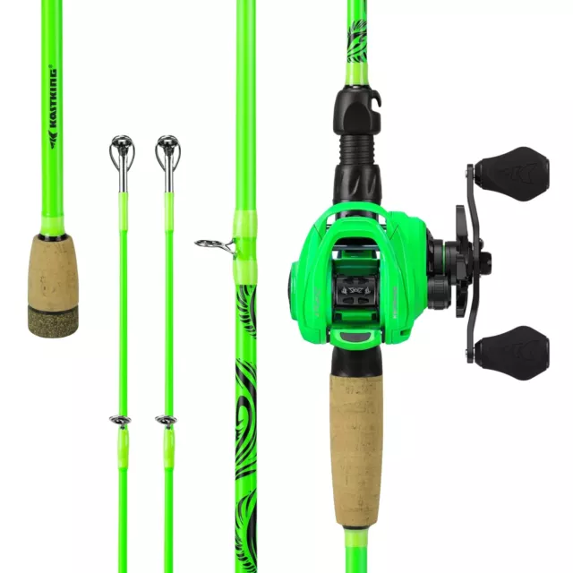 KastKing Zephyr Dual-tip Fishing Rod & Reel Combo, Dual Tips Section for Diff...
