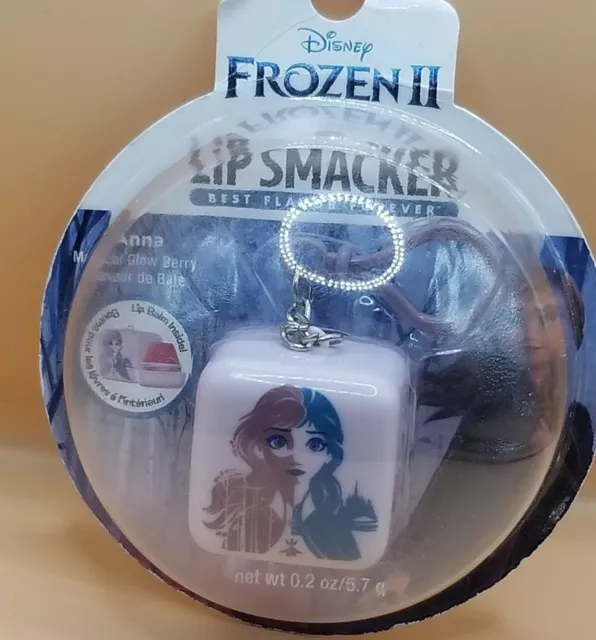 Frozen II Disney Lip Smacker Lip Balm Cube Key Chain (Elsa) Magical Glow Berry