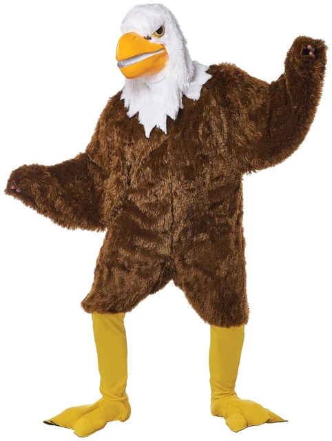 EAGLE MANIAC DELUXE Hawk Bird Animal Mascot Adult Mens Costume One Size ...