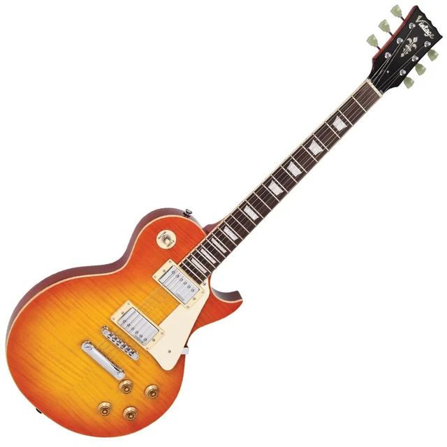 VINTAGE V100 REISSUED Electric Guitar Honeyburst 425.90
