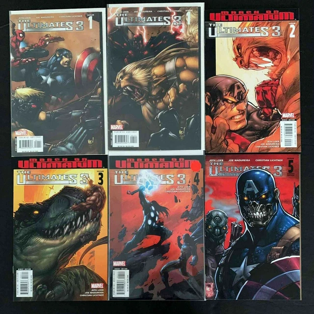 Ultimates 3 Full Set # 1A,1B,2A,3A,4A,5A # (3Rd Series) Marvel Comics 2008 Vf/Nm