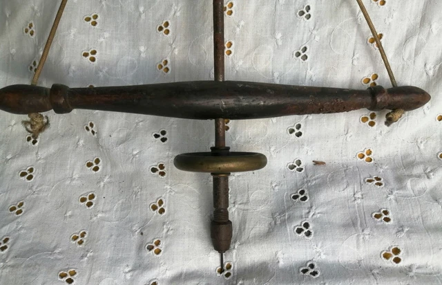 Ancienne Perceuse Manuelle Vintage - Pour Mèche à Culot Carré