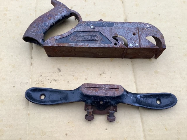 Stanley No 78 duplex rebate plane and Stanley spokeshave No 151