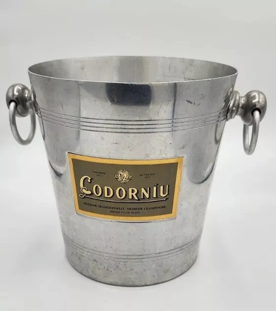 Vintage CODORNIU  Wine Aluminum Champagne Bucket  Product Of Spain