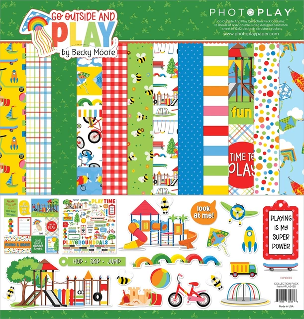 "Paquete de colección PhotoPlay 12""X12""-Salir y jugar -PPLA3438