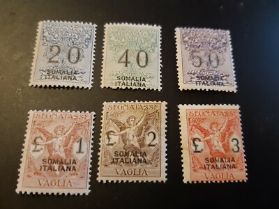 3 ** LUSSO COLONIE SOMALIA 1926 VAGLIA 6V 