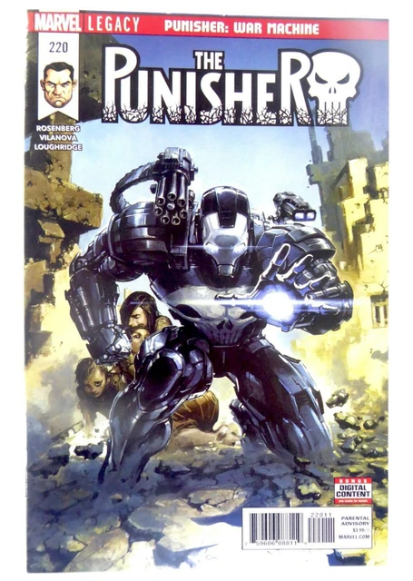 Marvel PUNISHER 2018 #220 2nd WAR MACHINE Armor Clayton CRAIN VF 8.0 Ships FREE
