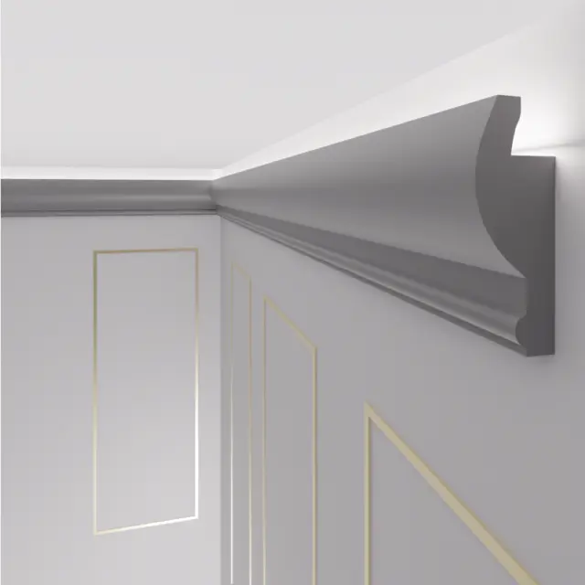 30 Metros + Corners LED Moldura de Estuco para Iluminación Indirecta Cubrir OL-1