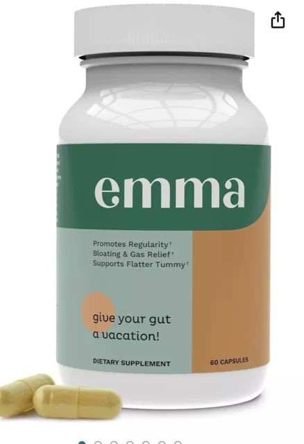 NEW! Sealed! Emma Relief Gut Health Konscious Keto Bloating, Regularity, 60 Caps