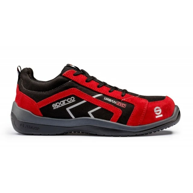 Sparco Zapatillas, Negro/Rojo, 43 EU