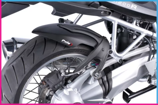 Puig Garde Boue Arriere Pour Bmw R1200 R 2007 Noir Mat