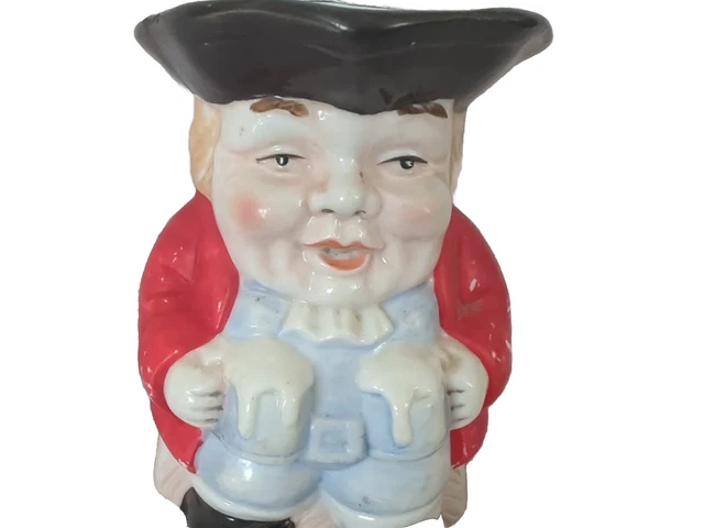 Vintage Hand-painted Toby Jug 10cm (PLAS11)