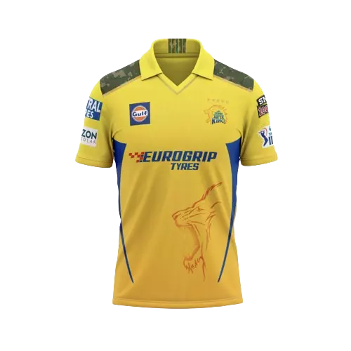 CSK Chennai Super Kings Cricket Shirt - Team MS DHONI T20 IPL Jersey 2024