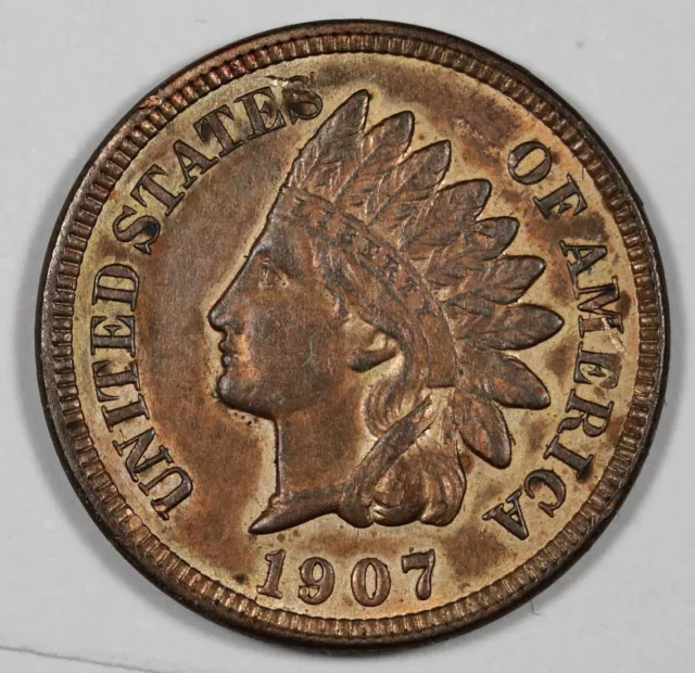 1907 Indian Head Cent.  UNC.  196469