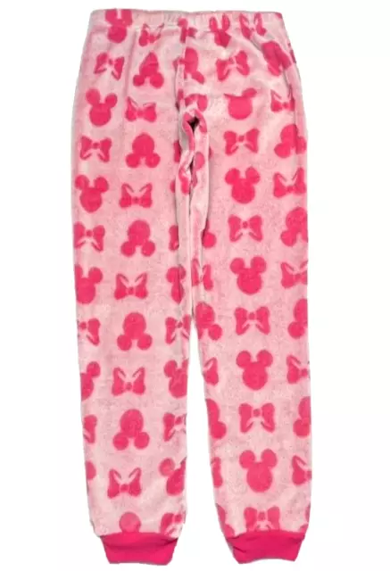 Disney Minnie Mouse Soft Fleece Pajama Lounge Pants Womens (S) Pink Sleepwear