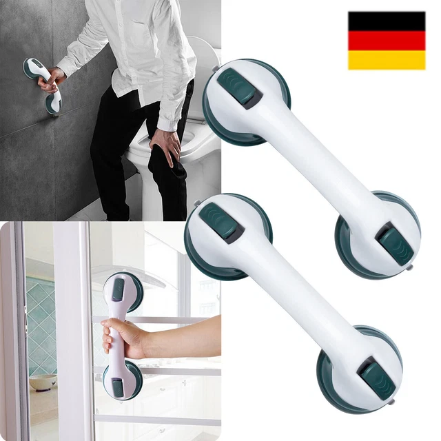 2x Badewannen Duschgriff Sauggriff Saugnapf Sicherheitshandgriff Wannengriff DHL
