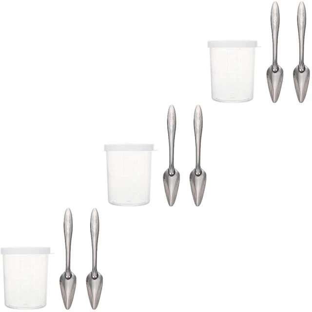 3 Sets Metal Feeding Spoon Parrot Feeding Spoon Metal Serving Spoons Pet