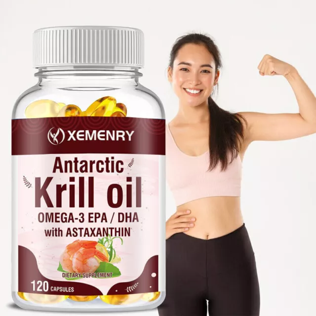 Olio Di Krill Antartico Capsule 2000mg - Con Omega-3 EPA, DHA E Astaxantina