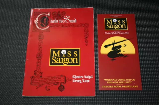 Miss Saigon - 1989 Theatre Royal programme & Flyer - Ma-Anne Dionisio