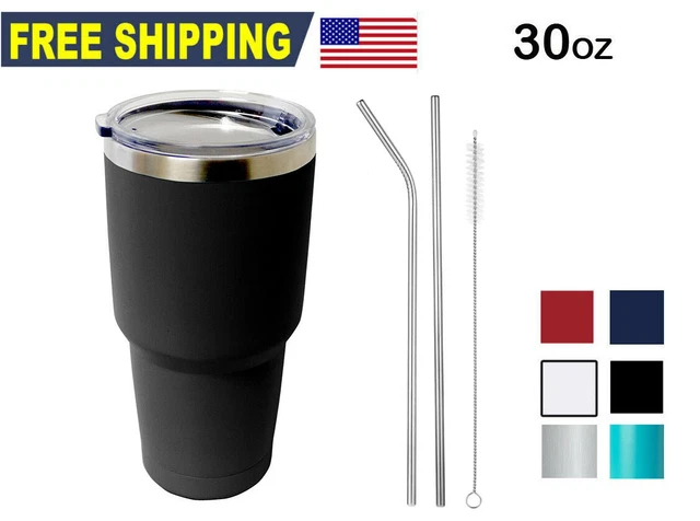 30oz Stainless Steel Tumbler Sip Lid Straw Vacuum Double Wall Insulated Bottle