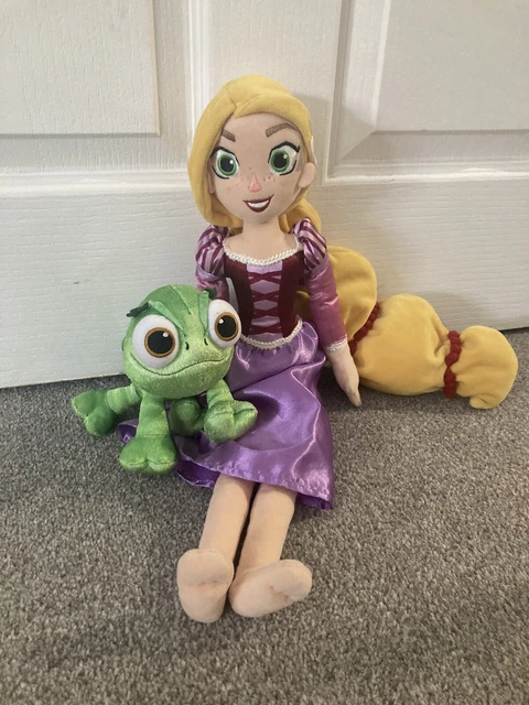 Official Disney Store Rapunzel From Tangled Soft Toy Plush Doll 20" And Pascoe