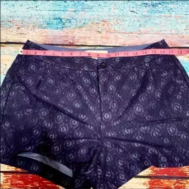 LAUREN CONRAD LC Navy Blue Lace Shorts Size 12 $18.00 - PicClick
