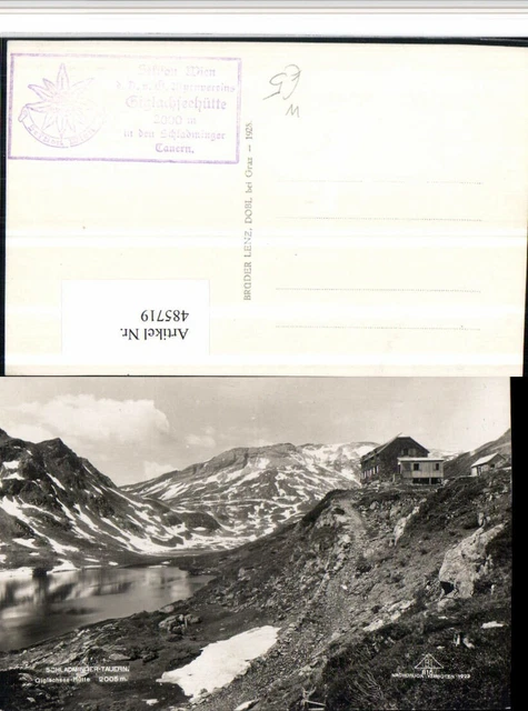 485719,Schladminger Tauern b. Schladming Giglachsee-Hütte Bergkulisse