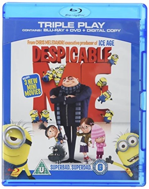 DESPICABLE ME BLU-RAY (2011) N/A Quality Guaranteed Reuse Reduce ...