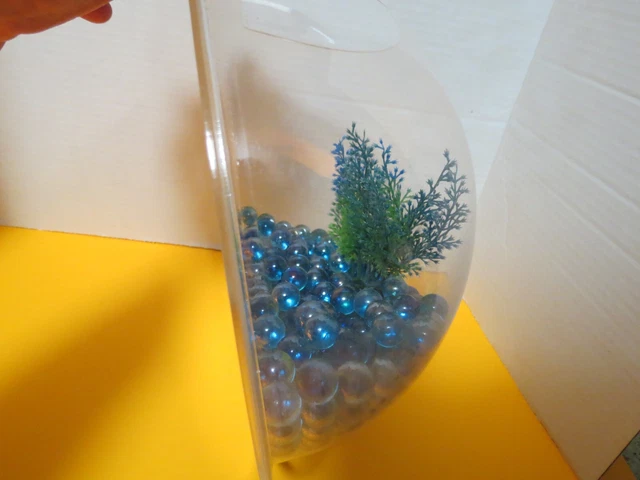 Hanging Wall Mounted Fish Bowl Betta Tank Aquarium Wall Decor Plant Fish Bubble 5