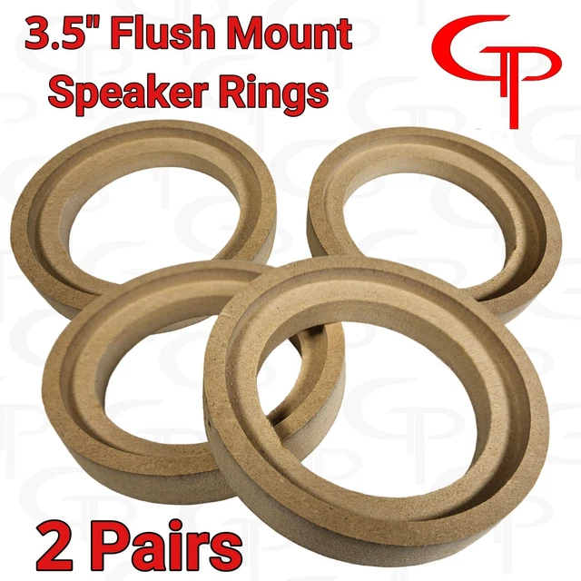 5 Pairs 8-Inch Flush Mount Speaker Rings – MDF Car Audio Mounting Spacers By GP Car Audio