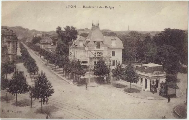 CPA -69-  LYON - Boulevard des Belges ( Entrée du Parc de la Tête d'Or).