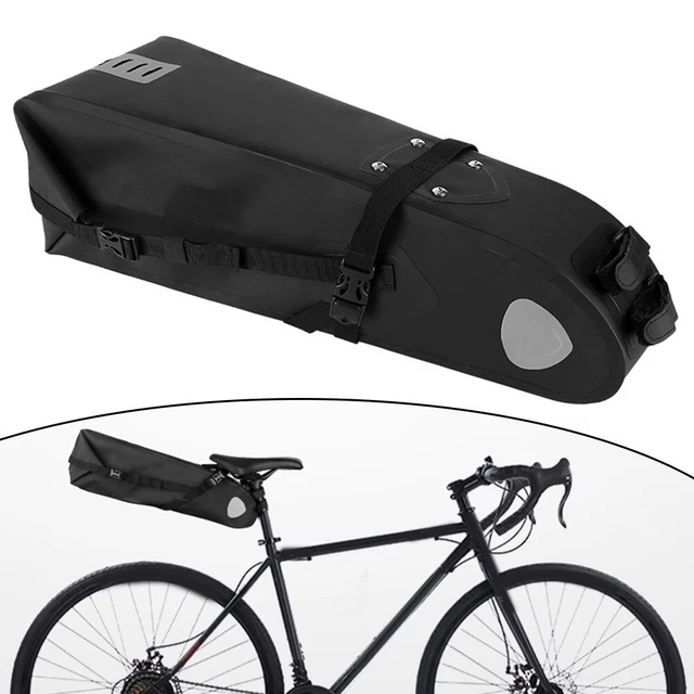 ADJUSTABLE WATERPROOF BIKE Tail Bag High Capacity Saddle Bag for Daily