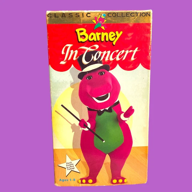 BARNEY BARNEY in Concert VHS Tape 1995 Sing Along Songs Video Kids