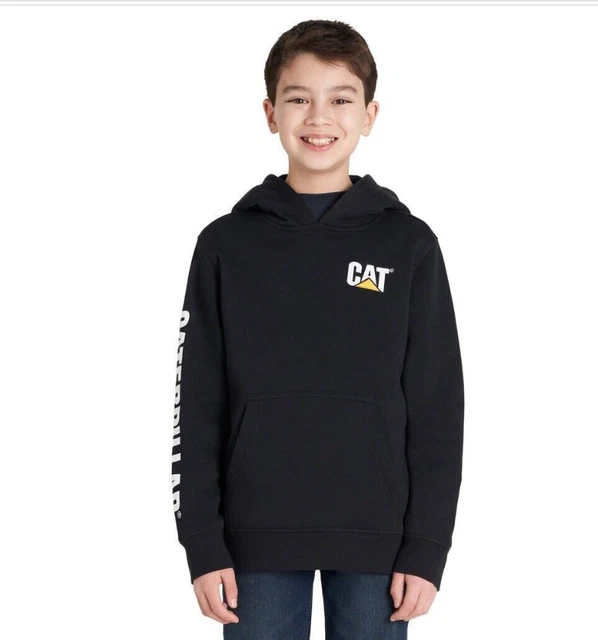 NEW CATERPILLAR YOUTH Boys Hoodie, Black 19.95 PicClick