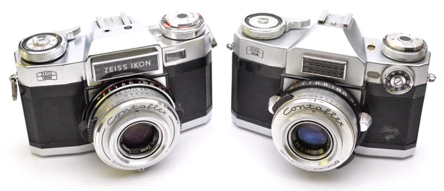 Zeiss Ikon Contaflex Super 2x Spiegelreflex, Carl Zeiss Tessar 2,8 / 50 mm m101b