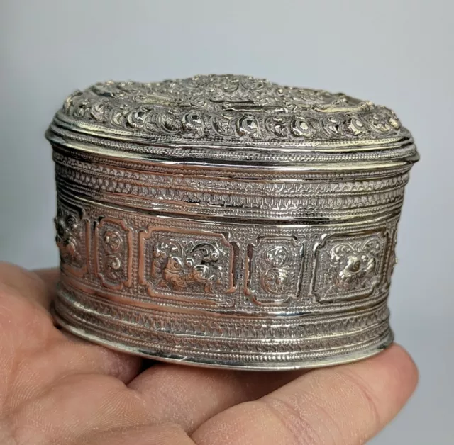 19th century Burmese Shan States Betel Lime Box  Superb South East Asian Antique
